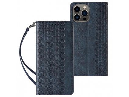 Knížkové pouzdro Smart Strap pro Apple iPhone 13 PRO MAX, modrá