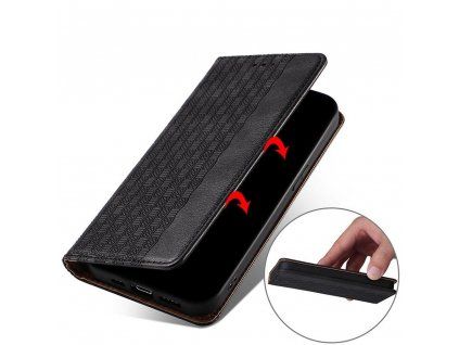 Knížkové pouzdro Smart Strap pro Apple iPhone 14 Plus, černá