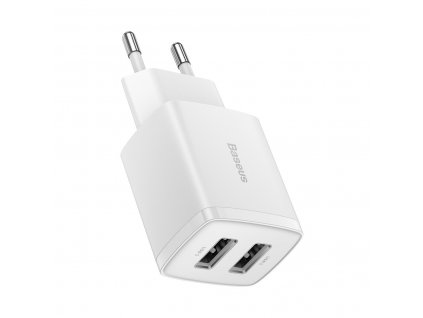 Baseus nabíječka 2x USB / 10,5W / CCXJ010202 / bílá