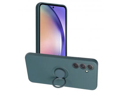 Silicone RING Case pouzdro 3v1 pro Samsung Galaxy A54 5G zelené