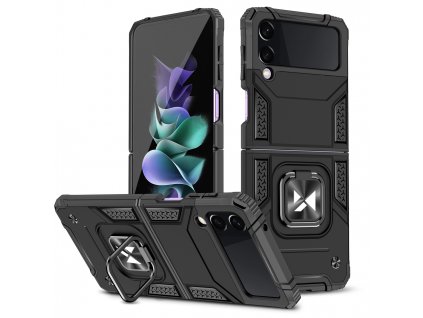 Ring Armor Case / 3v1 / pouzdro / kryt pro Samsung Galaxy Z Flip 4 black / černé