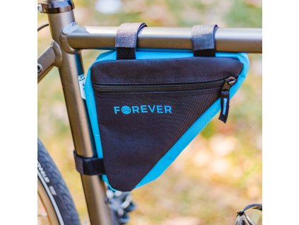 Forever FB-100 taška na kolo / rám kola zadní část / modrá / černá