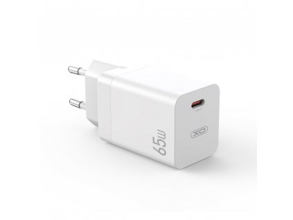 XO CE10 nabíječka GaN s výstupem USB-C PD / 65W / bílá