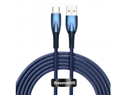 Baseus Glimmer CADH000503 USB kabel - USB-C / 2m / 100W modrý