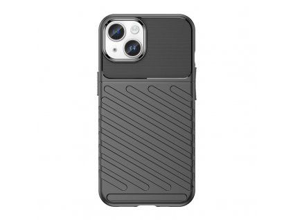 Thunder Case kryt pro Apple iPhone 15 Plus – odolné TPU pouzdro, černá