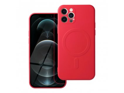 Pouzdro MagSafe Silicone Case pro Apple iPhone 12 PRO (6,1") červené