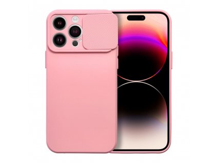 Slide TPU CAMSHIELD / pružné pouzdro / kryt / pro Apple iPhone 14 PRO MAX (6,7") / růžové