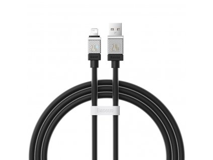 Baseus CoolPlay CAKW000401 kabel USB / Apple Lightning 1m / 2,4A černý