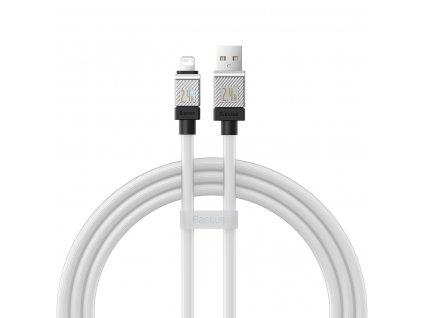 Baseus CoolPlay CAKW000402 kabel USB / Apple Lightning 1m / 2,4A bílý