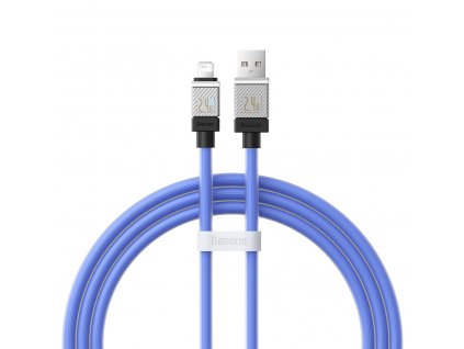 Baseus CoolPlay CAKW000403 kabel USB / Apple Lightning 1m / 2,4A modrý