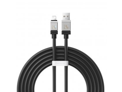 Baseus CoolPlay CAKW000501 kabel USB / Apple Lightning 2m / 2,4A černý