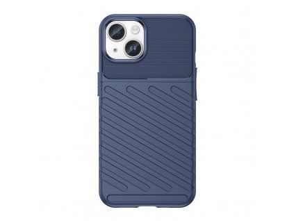 Thunder Case kryt pro Apple iPhone 15 Plus – odolné TPU pouzdro, modrá