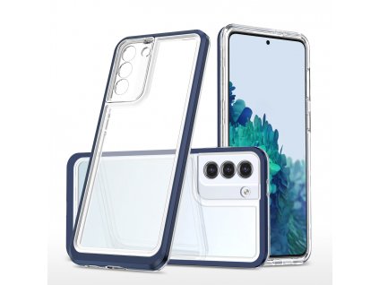 Clear Hybrid Armor Case pouzdro / kryt pro Samsung Galaxy S21 (5G) transparent / modré