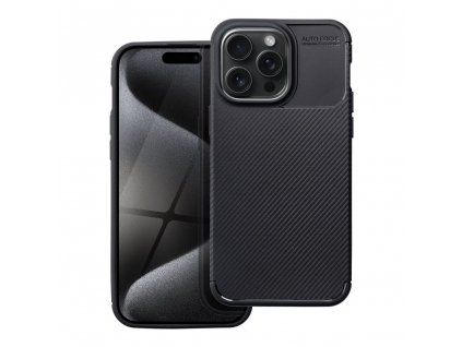Carbon PREMIUM Case kryt pro Apple iPhone 15 PRO MAX, černá