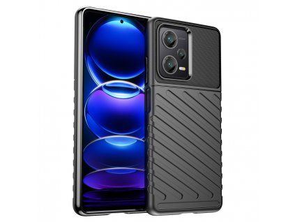 Thunder Case kryt pro Xiaomi RedMi NOTE 12 PRO+ / odolné TPU pouzdro, černá