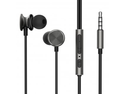 Joyroom JR-EW03 handsfree sluchátka iOS / Android - univerzální 3,5mm black / černé