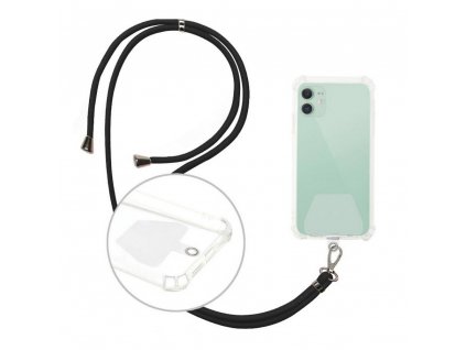 Univerzální poutko / popruh na telefon / na rameno nebo krk / 150cm / černá