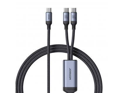 Joyroom SA21-1T2 kabel 2v1 / USB-C - 2x USB-C 100W / 1,5m