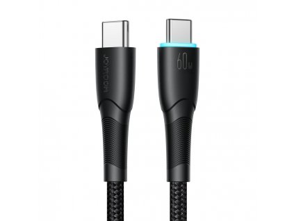 Joyroom SA32-CC3 kabel USB-C - USB-C PD / 1m / 60W / černý