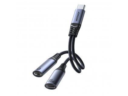 Joyroom SY-C03 adaptér USB-C / 2x USB-C / DAC / rozdvojení