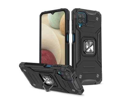 Ring Armor Case / 3v1 / pouzdro / kryt pro Samsung Galaxy A22 4G black / černé