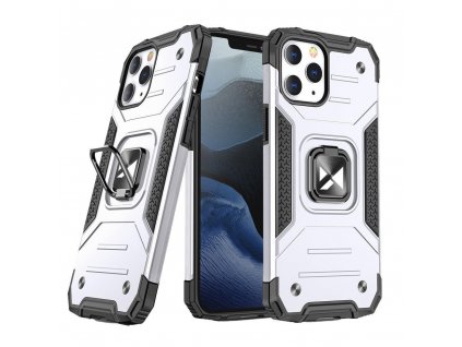 Ring Armor Case / 3v1 / pouzdro / kryt pro Apple iPhone 13 PRO MAX (6,7") stříbrné