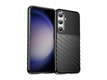 Thunder Case kryt pro Samsung Galaxy S24 – odolné TPU pouzdro, černá