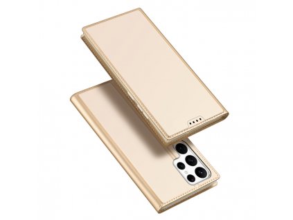 Dux Ducis pouzdro Skin Pro Bookcase Samsung Galaxy S23 Ultra gold / zlatá