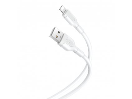 XO NB212 USB kabel - Apple Lightning / 1m / 2,1A bílý