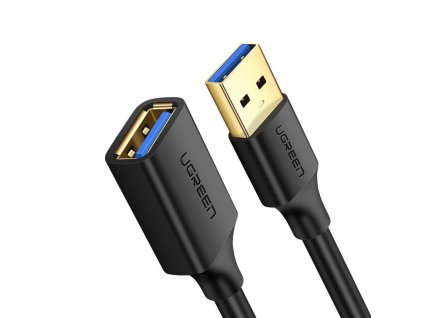 UGreen US129 kabel USB 3.0 (F) / USB 3.0 (M) / prodlužovací / OTG -  2m / černý