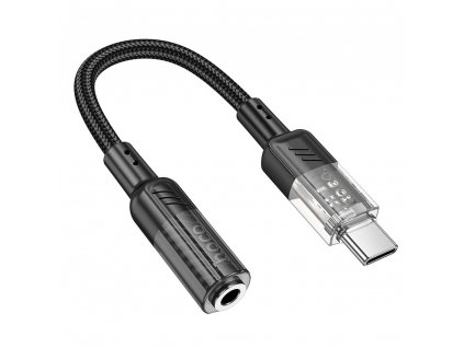 Hoco LS37 audio adaptér USB-C / 3,5mm jack / DAC čip / black