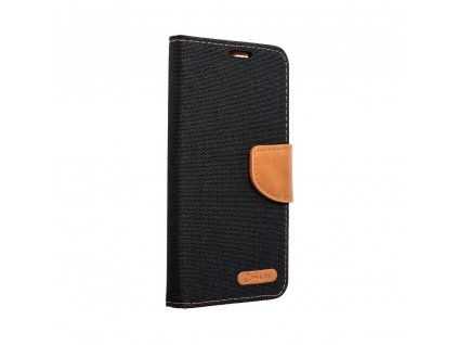 Knížkové pouzdro Smart Canvas pro Apple iPhone 15 PRO, černá