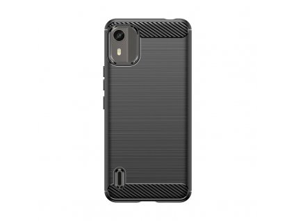 Pouzdro Carbon Case pro Nokia C12 / Nokia C12 Pro / Nokia C12 Plus černé