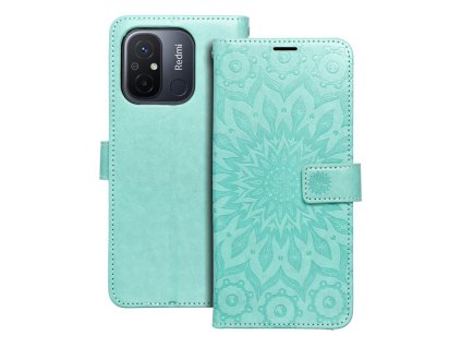 Pouzdro Smart Mezzo Mandala pro Xiaomi RedMi 12C zelené