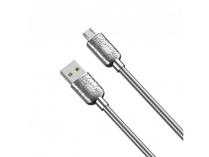XO NB216 kabel USB - Micro USB / 2,4A / 1m / silver edition