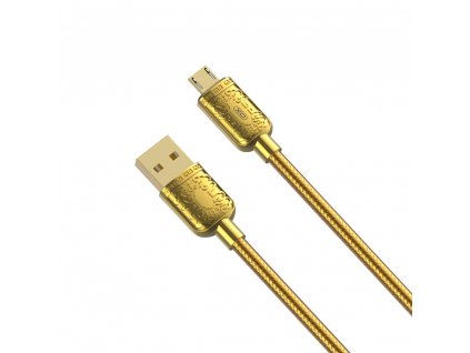 XO NB216 kabel USB - Micro USB / 2,4A / 1m / gold edition