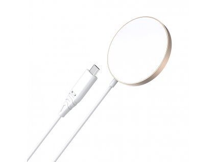 Choetech T518-F-GO bezdrátová MagSafe nabíječka / iPhone 12, 13, 14, 15 / zlatá