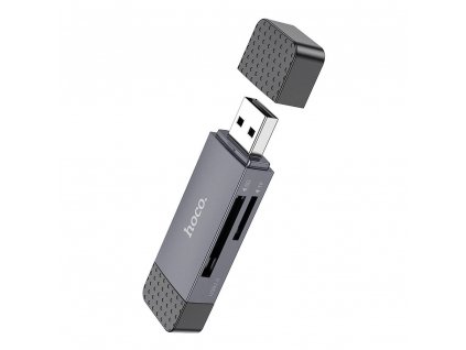 Hoco HB45 USB + USB-C čtečka paměťových karet SD + Micro SD / USB 2.0