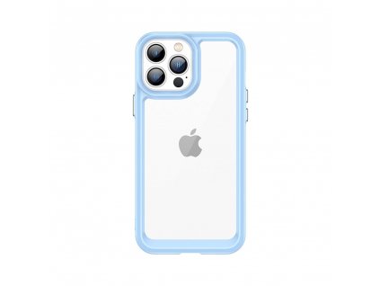 Outer Space case pouzdro / kryt pro Apple iPhone 15 PRO (6,1") clear / blue