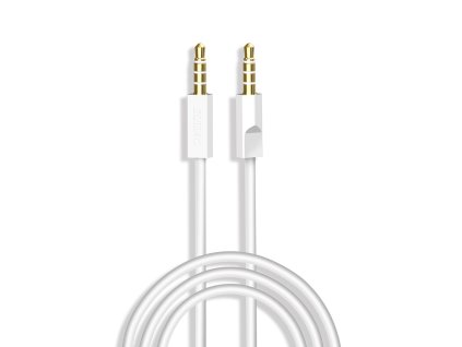 Dudao L12S Aux kabel 3,5mm jack / 3,5mm jack 3 pólový / 1metr bílý