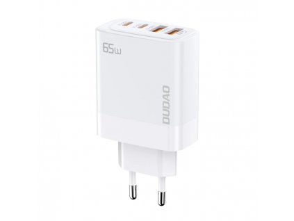Dudao A65EU GaN nabíječka do sítě 2x USB-A + 2x USB-C PD / 65W / bílá
