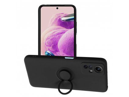 Silicone RING 3v1 pouzdro / kryt pro Xiaomi RedMi NOTE 12S, černá