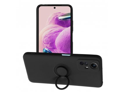 Silicone RING Case pouzdro 3v1 pro Xiaomi RedMi NOTE 12S černé