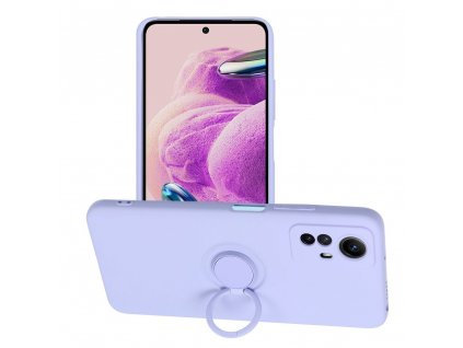 Silicone RING Case pouzdro 3v1 pro Xiaomi RedMi NOTE 12S violet