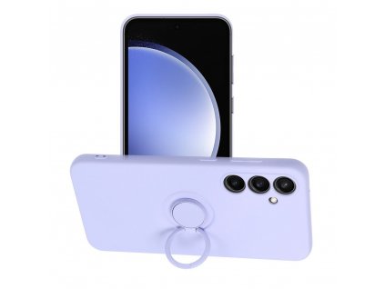 Silicone RING Case pouzdro 3v1 pro Samsung Galaxy S23 FE violet