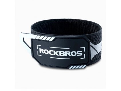 Rockbros bezpečnostní reflexní pásek / na nohu / ruku pro běh nebo jízdu na kole / černý