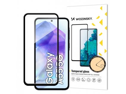 Wozinsky Full Glue tvrzené sklo Samsung Galaxy A55 černé