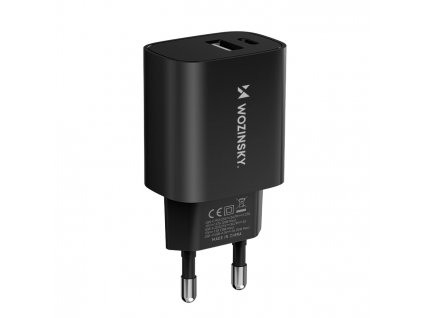 Wozinsky WGWCB nabíječka USB-A + USB-C PD / 20W / černá