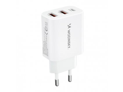 Wozinsky CWCUCW nabíječka USB-C + 2x USB-A / 30W / bílá