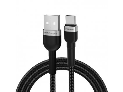 Wozinsky WNBAC1 USB kabel - USB-C / 1m / 2,4A černý